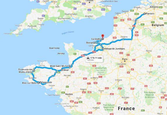 normandy and brittany road trip